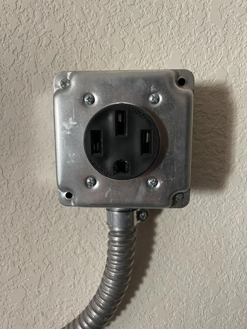 NEMA 14-50 outlet installed for Smart Home Electrical in Freeburg